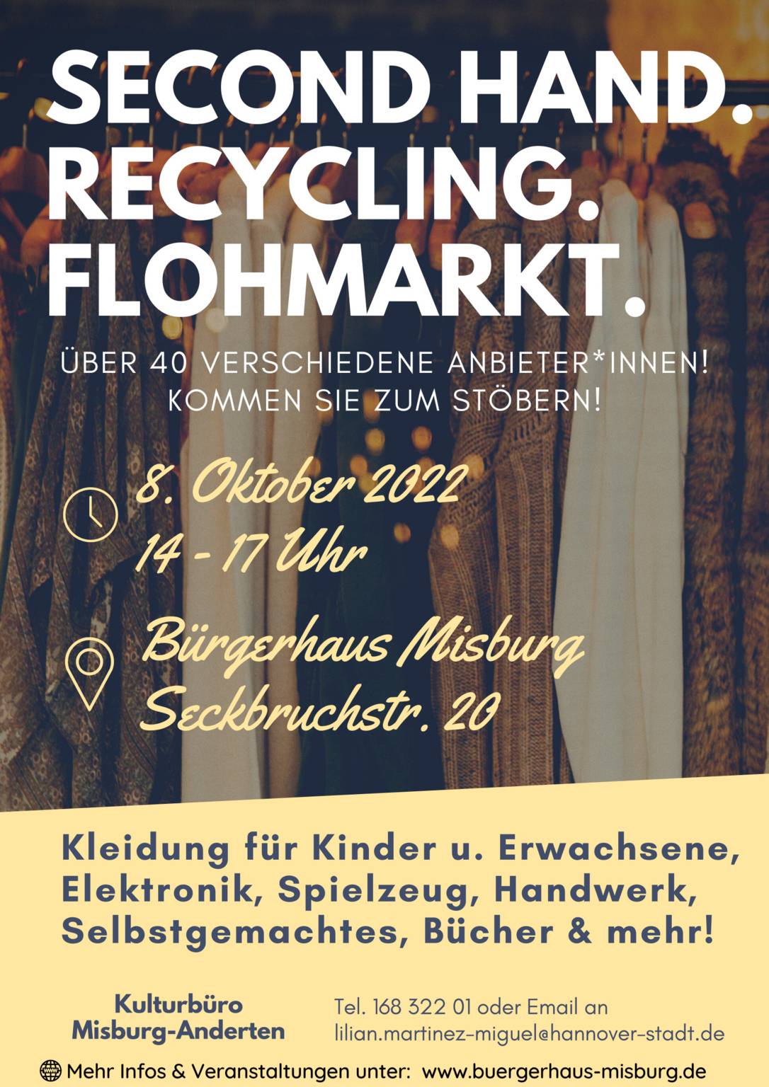 Flohmarkt Misburg 2022 - Poster